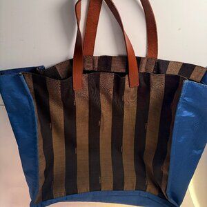 Fendi Penguin Canvas Tote Bag